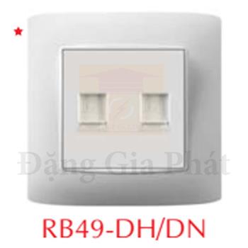 Ổ cắm điện thoại RJ11 + Ổ cắm vi tính RJ45 RB49-DN/DH